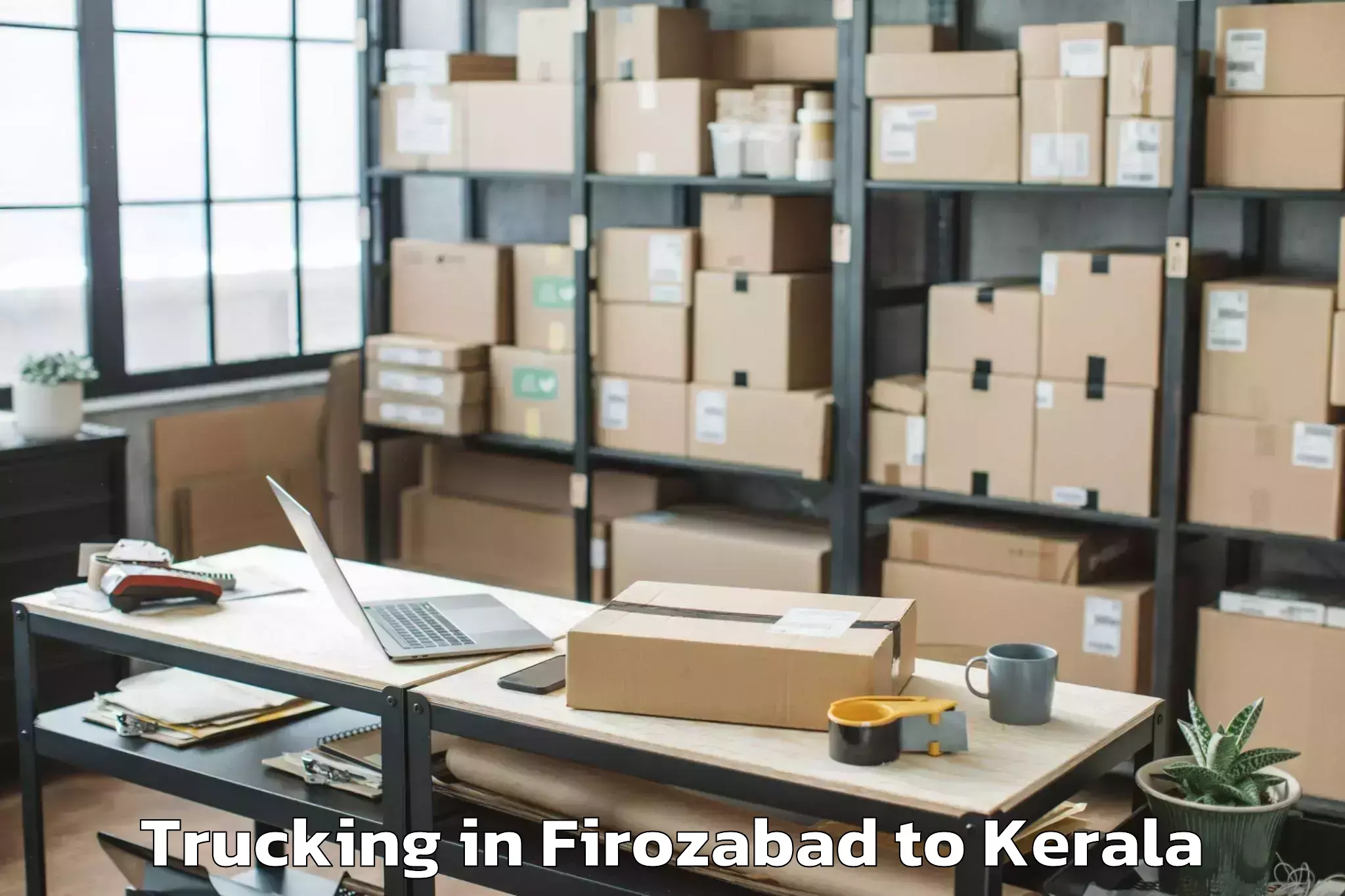 Leading Firozabad to Narikkuni Trucking Provider